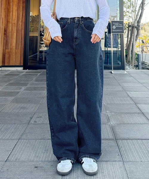 LE MORE(リモア)の「オーバルデニムパンツ(デニムパンツ・レディース・ライトブルー/ブルー・FREE)」の18枚目の写真