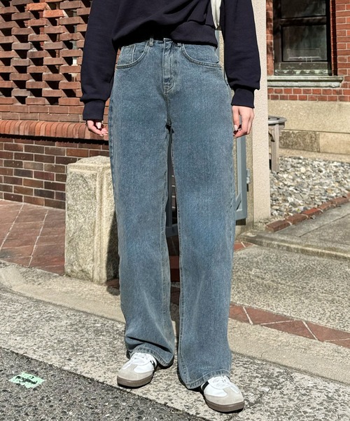 LE MORE(リモア)の「オーバルデニムパンツ(デニムパンツ・レディース・ライトブルー/ブルー・FREE)」の13枚目の写真
