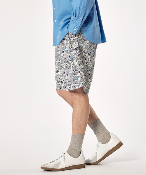 LANVIN en Bleu（ランバンオンブルー）の「【LANVIN en Bleu ESSENTIAL】FAVART / ”アルベール” オールオーバープリント ショートパンツ ショーツ（その他パンツ・メンズ・アイボリー/ダークグレー・MEDIUM/LARGE/X-LARGE）」の10枚目の写真