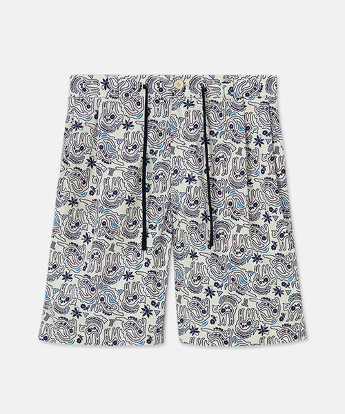 LANVIN en Bleu（ランバンオンブルー）の「【LANVIN en Bleu ESSENTIAL】FAVART / ”アルベール” オールオーバープリント ショートパンツ ショーツ（その他パンツ・メンズ・アイボリー/ダークグレー・MEDIUM/LARGE/X-LARGE）」の12枚目の写真