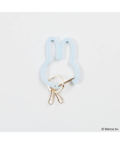 Dick Bruna（ディックブルーナ）の「MIFFY CHOOSE BY COLOR カラビナチャーム（キーホルダー・レディース・ピンク/ブラック/アイボリー/ブルー/グレー・FREE）」の4枚目の写真