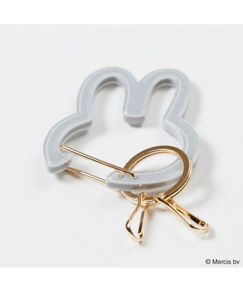 Dick Bruna（ディックブルーナ）の「MIFFY CHOOSE BY COLOR カラビナチャーム（キーホルダー・レディース・ピンク/ブラック/アイボリー/ブルー/グレー・FREE）」の8枚目の写真