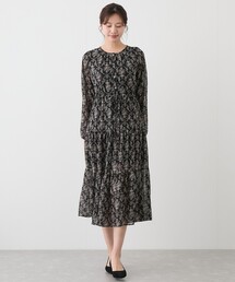 Jayro | プリントウエストしぼりワンピース(ワンピース)