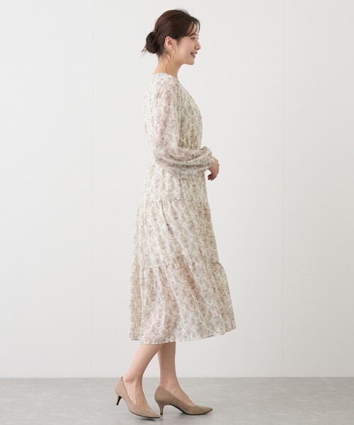 Jayro（ジャイロ）の「プリントウエストしぼりワンピース（ワンピース・レディース・ブラック/オフホワイト/ブルー・FREE）」の21枚目の写真