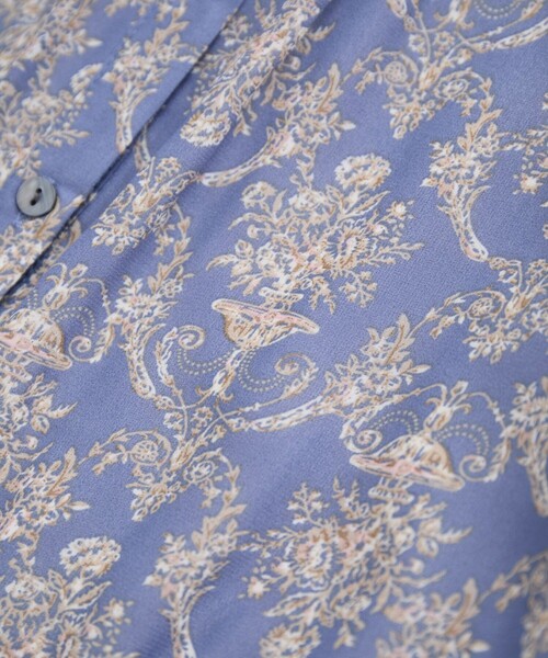 Jayro（ジャイロ）の「プリントウエストしぼりワンピース（ワンピース・レディース・ブラック/オフホワイト/ブルー・FREE）」の7枚目の写真