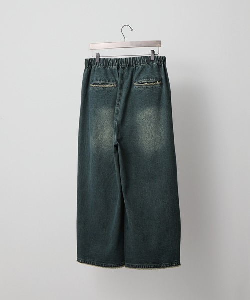 RUUBON】parachute fringe denim pants / パラシュートフリンジ