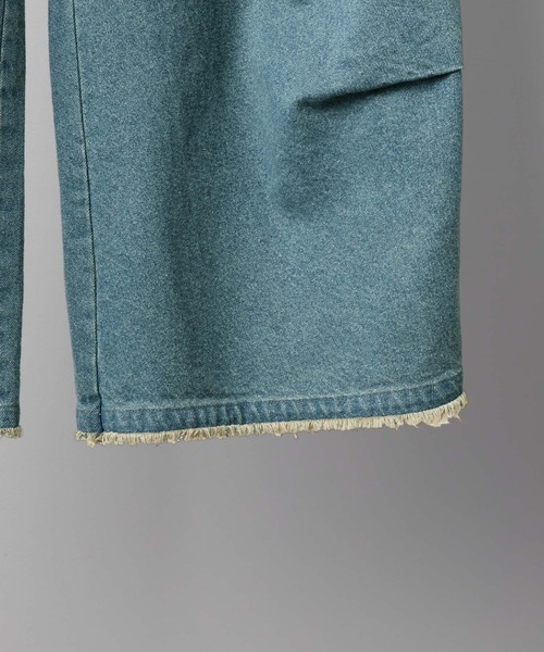RUUBON（ルーボン）の「【RUUBON】parachute fringe denim pants / パラシュートフリンジデニムパンツ（デニムパンツ・メンズ・サックスブルー/ブラック/インディゴブルー・S/M/L）」の18枚目の写真