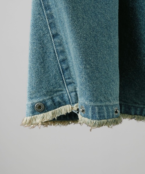 RUUBON（ルーボン）の「【RUUBON】parachute fringe denim pants / パラシュートフリンジデニムパンツ（デニムパンツ・メンズ・サックスブルー/ブラック/インディゴブルー・S/M/L）」の19枚目の写真