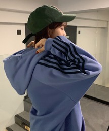 MEMECLE | 【 MEMECLE / メメクル 】オーバーサイズ　サイドラインジップアップパーカー(パーカー)