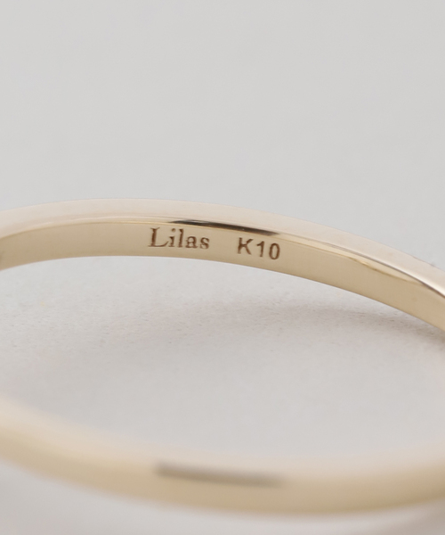 lilas オニキス 2連リング リラ オニキス6mm4連ワイドリング K10（リング）｜Lilas（リラ）の通販