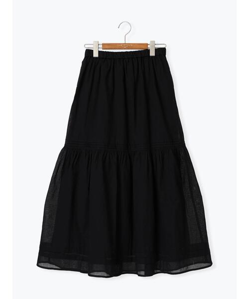 Lugnoncure（ルノンキュール）の「ピンタックギャザースカート《2025spring catalog item》（スカート・レディース・オフホワイト/ブラック・F）」の11枚目の写真