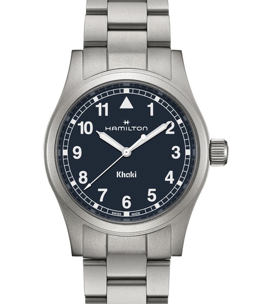 HAMILTON ハミルトン カーキ クォーツ 青文字盤 オーバーホール済