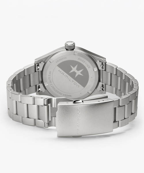 HAMILTON（ハミルトン）の「HAMILTON [ハミルトン] 腕時計 Khaki Field （カーキ フィールド）  クオーツ 38MM ブルー×シルバー（アナログ腕時計・メンズ・ブルー・FREE）」の2枚目の写真