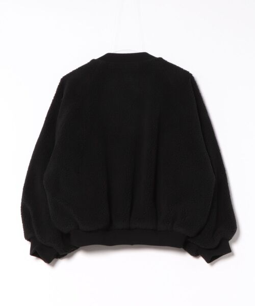 VACHEMENT(ヴァシュモン)の「【VACHEMENT】リサイクルシェルタフタ×ボア ボンバージャケット VL-07-203(ダウンジャケット/コート・レディース・ブラック/カーキ・FREE)」の4枚目の写真