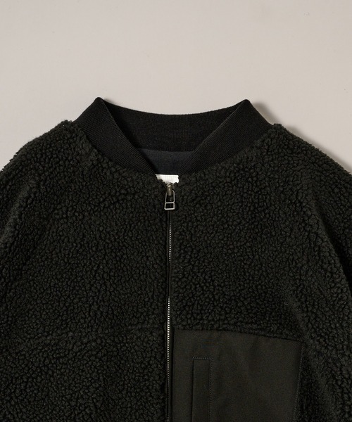 VACHEMENT（ヴァシュモン）の「【VACHEMENT】リサイクルシェルタフタ×ボア ボンバージャケット VL-07-203（ダウンジャケット/コート・レディース・ブラック/カーキ・FREE）」の18枚目の写真