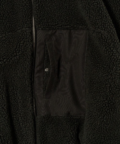 VACHEMENT(ヴァシュモン)の「【VACHEMENT】リサイクルシェルタフタ×ボア ボンバージャケット VL-07-203(ダウンジャケット/コート・レディース・ブラック/カーキ・FREE)」の14枚目の写真