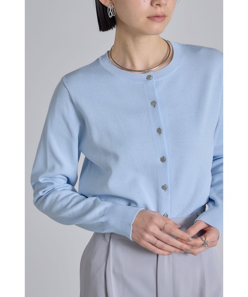 UV・ウォッシャブルクルーネックカーディガン（カーディガン/ボレロ