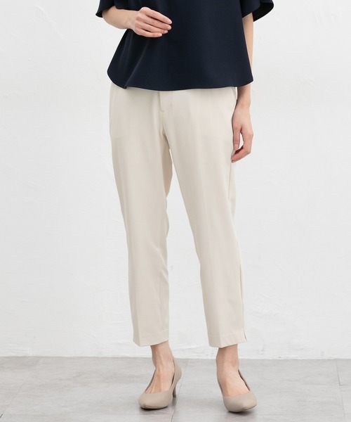 Honeys（ハニーズ）の「【抗菌防臭】クロップドパンツ（スラックス・レディース・ネイビー/アイボリー/ブラック/杢グレー・3L/L/LL/M/S/SS）」の18枚目の写真