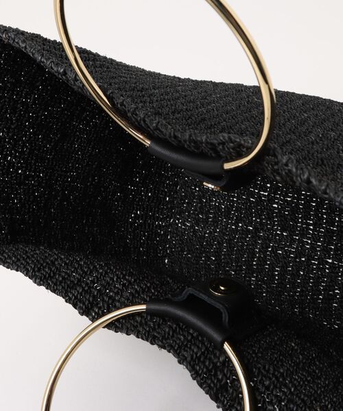 COTTO（コトゥー）の「COTTO / リングバッグ 【『ネルソンさん』YouTubeご紹介アイテム】（かごバッグ・レディース・ブラック/モカ・FREE）」の5枚目の写真