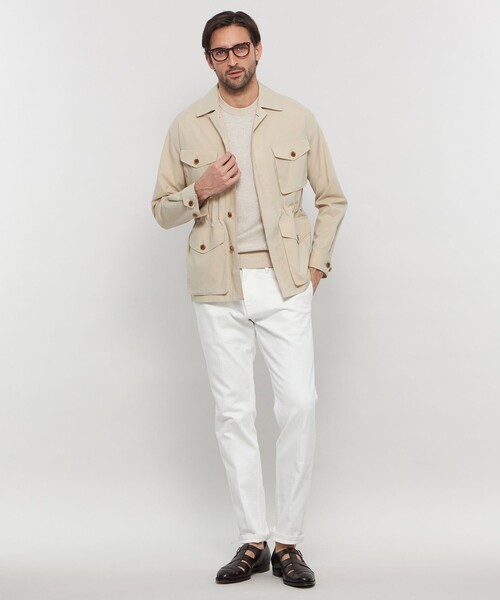 MACKINTOSH LONDON（マッキントッシュ ロンドン）の「交編メランジコットンニットT（Tシャツ/カットソー・メンズ・ブルー系その他2/グレー/ライトイエロー/ベージュ・M/XL/L）」の5枚目の写真