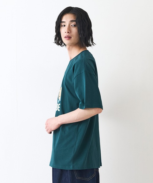 UNIIT(ユニット)の「【CURIOUS GEORGE/おさるのジョージ】オリジナルデザイン Tシャツ ジョージ ドロップショルダー ビッグシルエット ユニセックス(Tシャツ/カットソー・メンズ・ホワイト/オフホワイト/ダークグリーン・X-LARGE/SMALL/LARGE/MEDIUM)」の12枚目の写真
