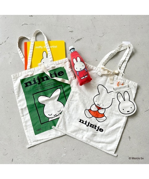 Dick Bruna(ディックブルーナ)の「Dick Bruna コレクターズサック <70th>(トートバッグ・レディース・ホワイト/グリーン・FREE)」の6枚目の写真