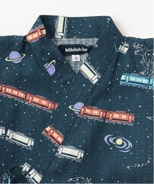kladskap（クレードスコープ）の「銀河鉄道柄甚平（浴衣・キッズ・ネイビー/オフホワイト・S(80-90cm)/M(100-110cm)/L(120-130cm)）」の17枚目の写真