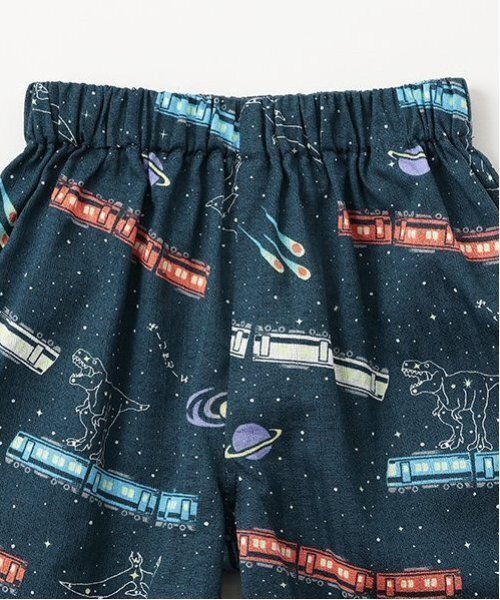 kladskap（クレードスコープ）の「銀河鉄道柄甚平（浴衣・キッズ・ネイビー/オフホワイト・S(80-90cm)/M(100-110cm)/L(120-130cm)）」の5枚目の写真
