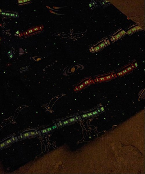 kladskap（クレードスコープ）の「銀河鉄道柄甚平（浴衣・キッズ・ネイビー/オフホワイト・S(80-90cm)/M(100-110cm)/L(120-130cm)）」の12枚目の写真