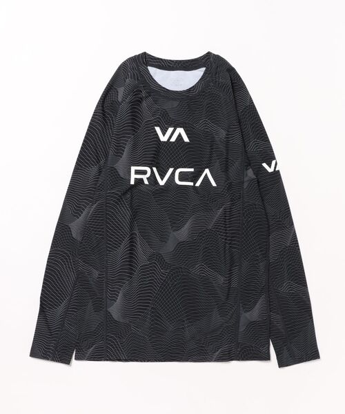 RVCA(ルーカ)の「RVCA メンズ 【VA SPORT】 VA RVCA RASH LS 長袖ラッシュガード 【2025年春夏モデル】/ルーカ長袖ラッシュガード(水着)(ラッシュガード・メンズ・ホワイト/ブラック/ブラック系その他・X-LARGE/LARGE/MEDIUM/SMALL)」の2枚目の写真