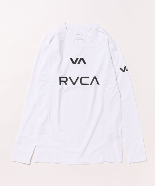 RVCA(ルーカ)の「RVCA メンズ 【VA SPORT】 VA RVCA RASH LS 長袖ラッシュガード 【2025年春夏モデル】/ルーカ長袖ラッシュガード(水着)(ラッシュガード・メンズ・ホワイト/ブラック/ブラック系その他・X-LARGE/LARGE/MEDIUM/SMALL)」の3枚目の写真