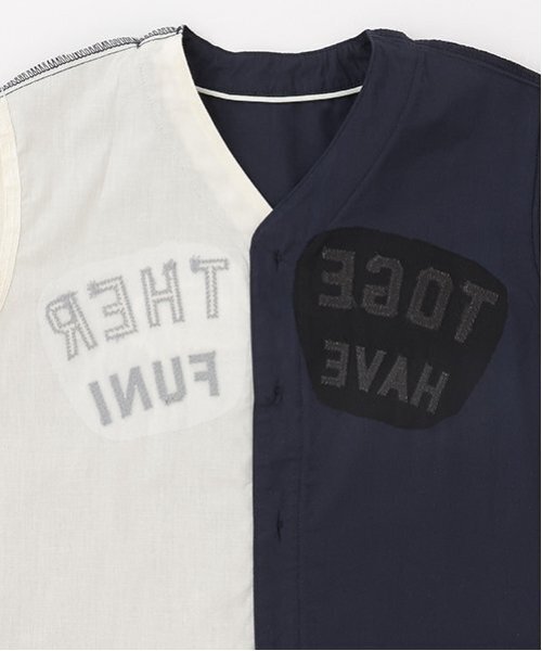 petit main（プティマイン）の「ベースボール半袖シャツ（シャツ/ブラウス・キッズ・オフホワイト/カラフル・120cm/80ｃｍ/130cm/100cm/90cm/110cm）」の9枚目の写真