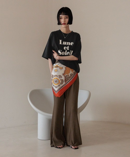 LOWRYS FARM（ローリーズファーム）の「スカーフ１１０＊１１０ 494427（バンダナ/スカーフ・レディース・ピンク/ブルー/オレンジ/ブルー系その他7・FREE）」の16枚目の写真