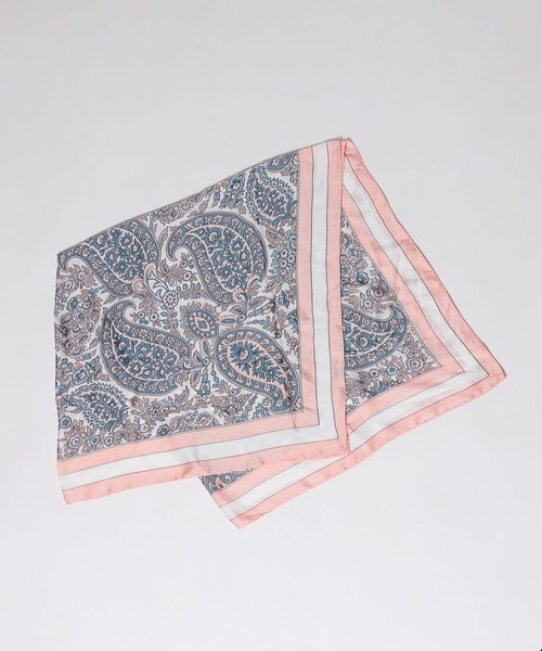 LOWRYS FARM（ローリーズファーム）の「スカーフ１１０＊１１０ 494427（バンダナ/スカーフ・レディース・ピンク/ブルー/オレンジ/ブルー系その他7・FREE）」の6枚目の写真