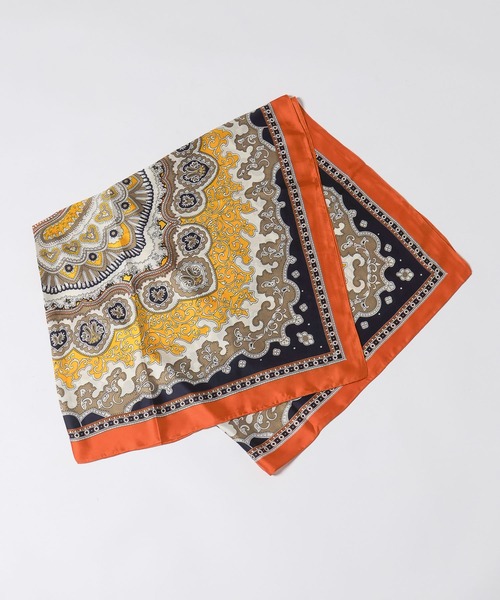 LOWRYS FARM（ローリーズファーム）の「スカーフ１１０＊１１０ 494427（バンダナ/スカーフ・レディース・ピンク/ブルー/オレンジ/ブルー系その他7・FREE）」の7枚目の写真