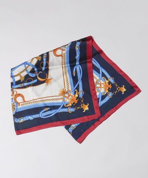 LOWRYS FARM（ローリーズファーム）の「スカーフ１１０＊１１０ 494427（バンダナ/スカーフ・レディース・ピンク/ブルー/オレンジ/ブルー系その他7・FREE）」の8枚目の写真