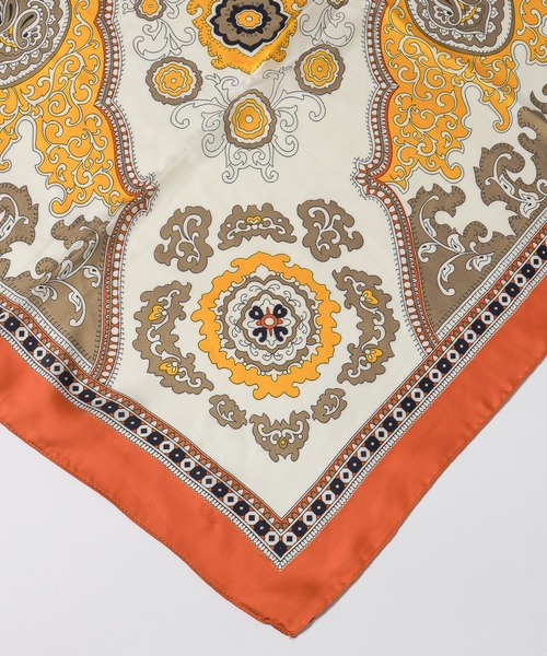 LOWRYS FARM（ローリーズファーム）の「スカーフ１１０＊１１０ 494427（バンダナ/スカーフ・レディース・ピンク/ブルー/オレンジ/ブルー系その他7・FREE）」の12枚目の写真