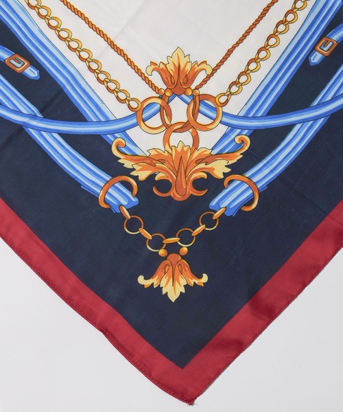 LOWRYS FARM（ローリーズファーム）の「スカーフ１１０＊１１０ 494427（バンダナ/スカーフ・レディース・ピンク/ブルー/オレンジ/ブルー系その他7・FREE）」の14枚目の写真