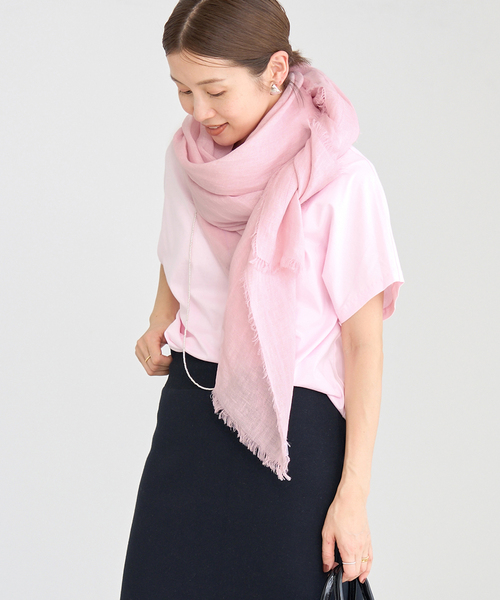 イエナ　リネンストール（ベージュ） セール】NIMNIMDUAI/ニムニムデュアイ THICK LINEN リネン