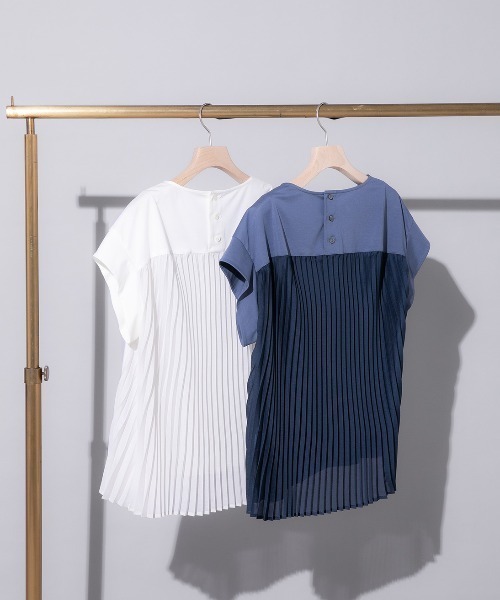 セール】◇【接触冷感】プリーツドッキングカットソープル