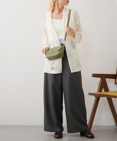 cache cache(カシュ カシュ)の「【cache cache】ミニショルダー付ソフトレザー 調ミニバッグ(ショルダーバッグ・レディース・キャメル/ライトグリーン/アイボリー/ブラック/ライトブルー/ネイビー/ダークグレー/ゴールド/ベージュ/オフホワイト/シルバー/ホワイト/ベージュ系その他2/ブラウン・FREE)」の21枚目の写真