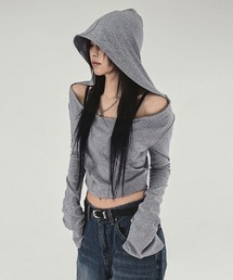 VIBGYOR | 【LAMPOON】オフショルダーカットパーカー(パーカー)