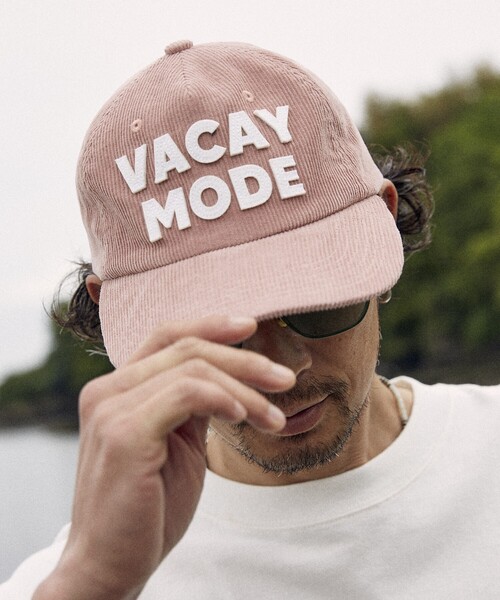 FREAK'S STORE（フリークスストア）の「FREAK’S STORE/フリークスストア 【Beach & Festival】サマーコーデュロイ キャップ（キャップ・メンズ・チャコールグレー/ブラウン/サックスブルー/ピンク・ONE SIZE）」の4枚目の写真
