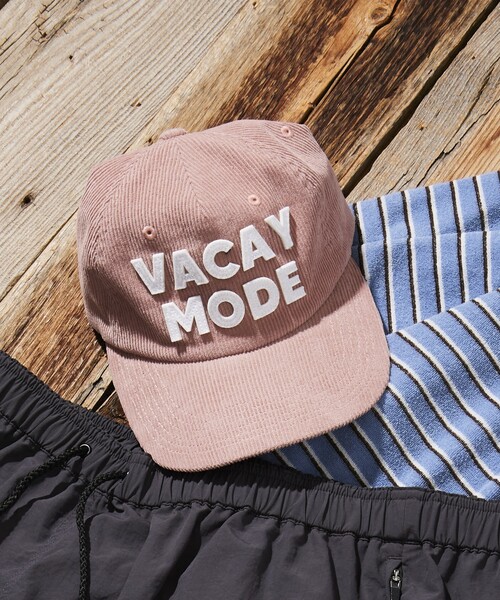 FREAK'S STORE（フリークスストア）の「FREAK’S STORE/フリークスストア 【Beach & Festival】サマーコーデュロイ キャップ（キャップ・メンズ・チャコールグレー/ブラウン/サックスブルー/ピンク・ONE SIZE）」の5枚目の写真