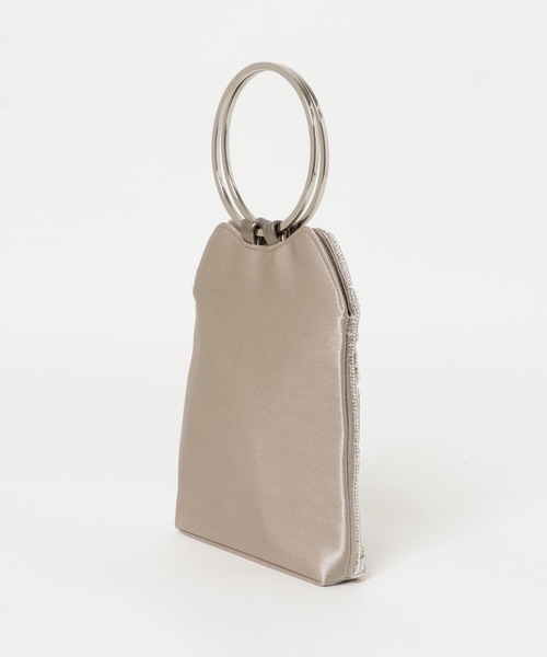 URBAN RESEARCH ROSSO WOMEN(アーバンリサーチ ロッソ)の「リングハンドルビジューバッグ(ハンドバッグ・レディース・ベージュ/シルバー・-)」の13枚目の写真