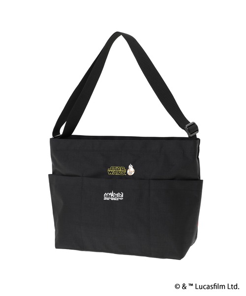 Manhattan Portage(マンハッタンポーテージ)の「CLEARVIEW SHOULDER BAG BACK POCKET THREE OPEN POCKET 2025/STAR WARS(ショルダーバッグ・メンズ・ブラック・MEDIUM)」の5枚目の写真