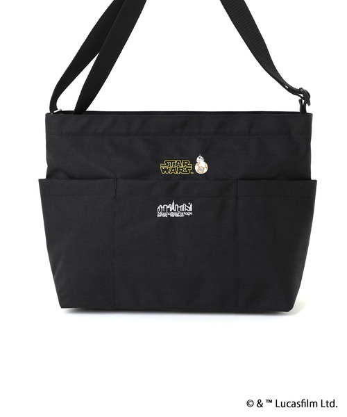 Manhattan Portage(マンハッタンポーテージ)の「CLEARVIEW SHOULDER BAG BACK POCKET THREE OPEN POCKET 2025/STAR WARS(ショルダーバッグ・メンズ・ブラック・MEDIUM)」の6枚目の写真