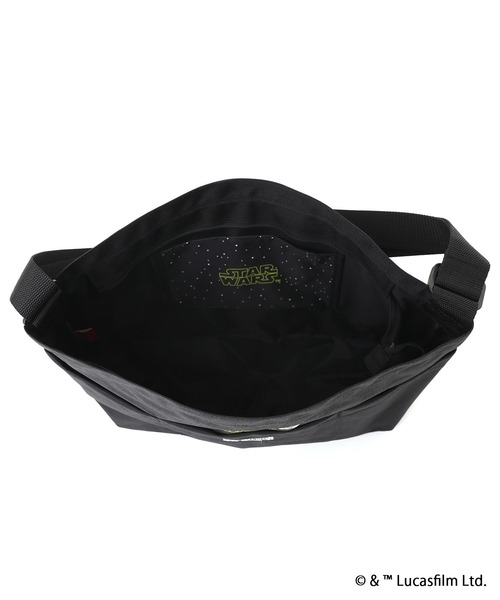 Manhattan Portage(マンハッタンポーテージ)の「CLEARVIEW SHOULDER BAG BACK POCKET THREE OPEN POCKET 2025/STAR WARS(ショルダーバッグ・メンズ・ブラック・MEDIUM)」の10枚目の写真