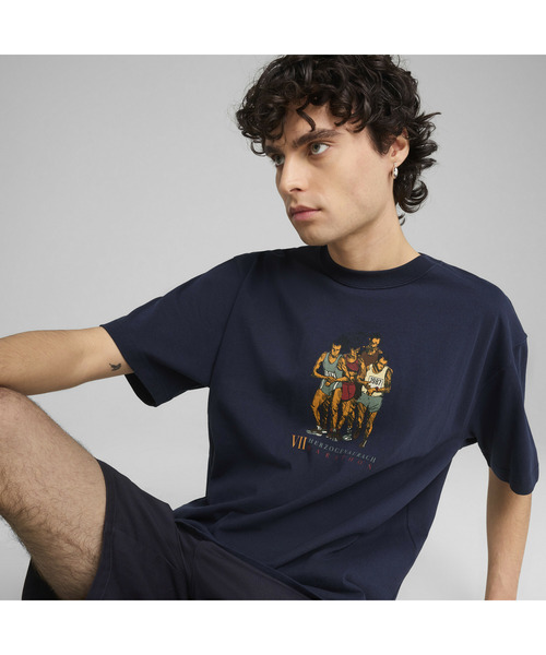 大人気コラボ【PUMA x RHUIGI】メンズ グラフィック 半袖Tシャツ PUMA公式】ユニセックス PUMA x モンスターハンター 半袖 Tシャツ
