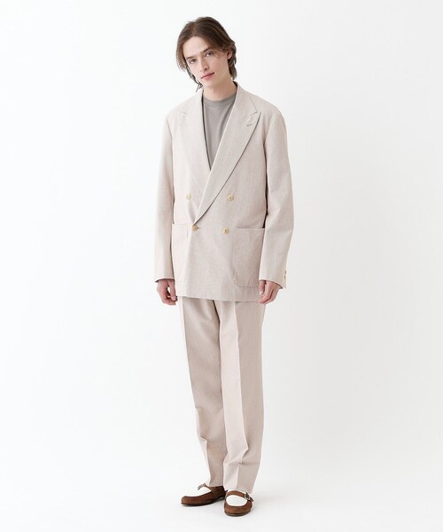 TAKEO KIKUCHI(タケオキクチ)の「◆【THE FLAGSHIP】サッカー2wayストレッチ ジャケット(テーラードジャケット・メンズ・ブラック系2/ベージュ系2・02/03/04)」の21枚目の写真